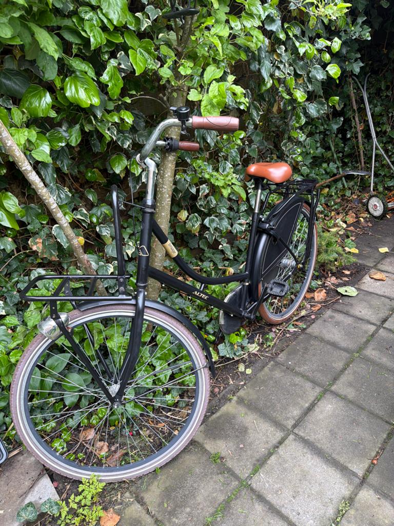 Altec Image Damesfiets - Zwart met bruin zadel 28 ince, Overige merken, Velgrem, Versnellingen, Ophalen of Verzenden