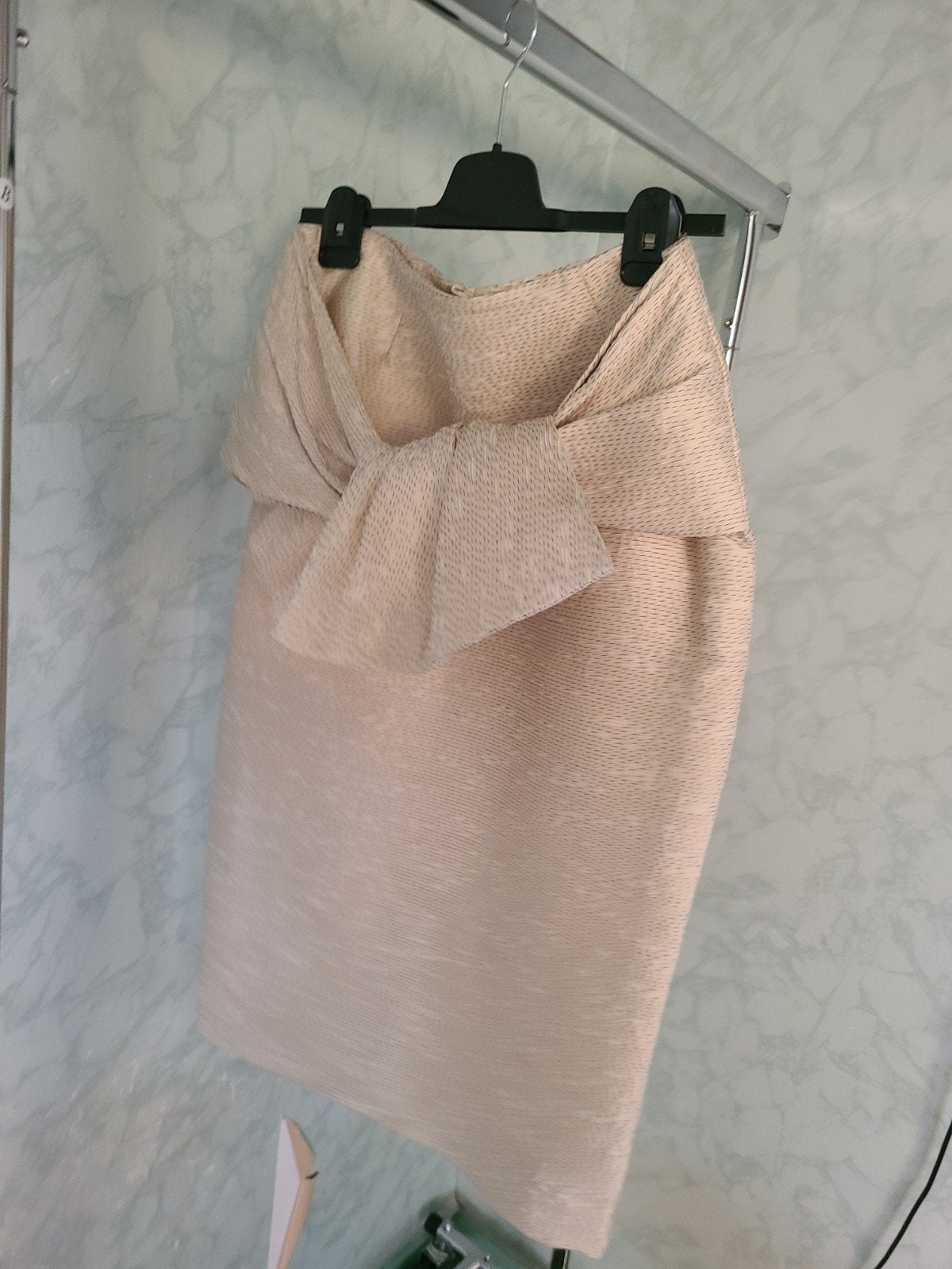 Natan Couture rok maat 42/44 (L) beigel, Beige, Maat 42/44 (L), Ophalen of Verzenden, Zo goed als nieuw