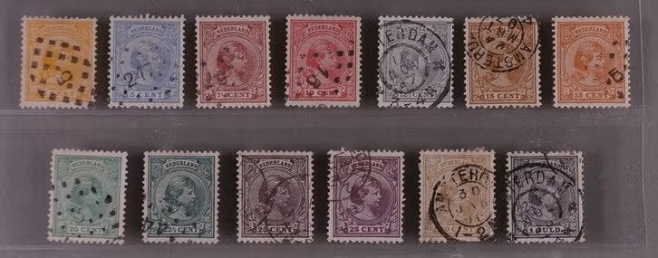Nederland NVPH 34 - 44, Postzegels en Munten, Postzegels | Nederland, Ophalen of Verzenden, T/m 1940, Gestempeld