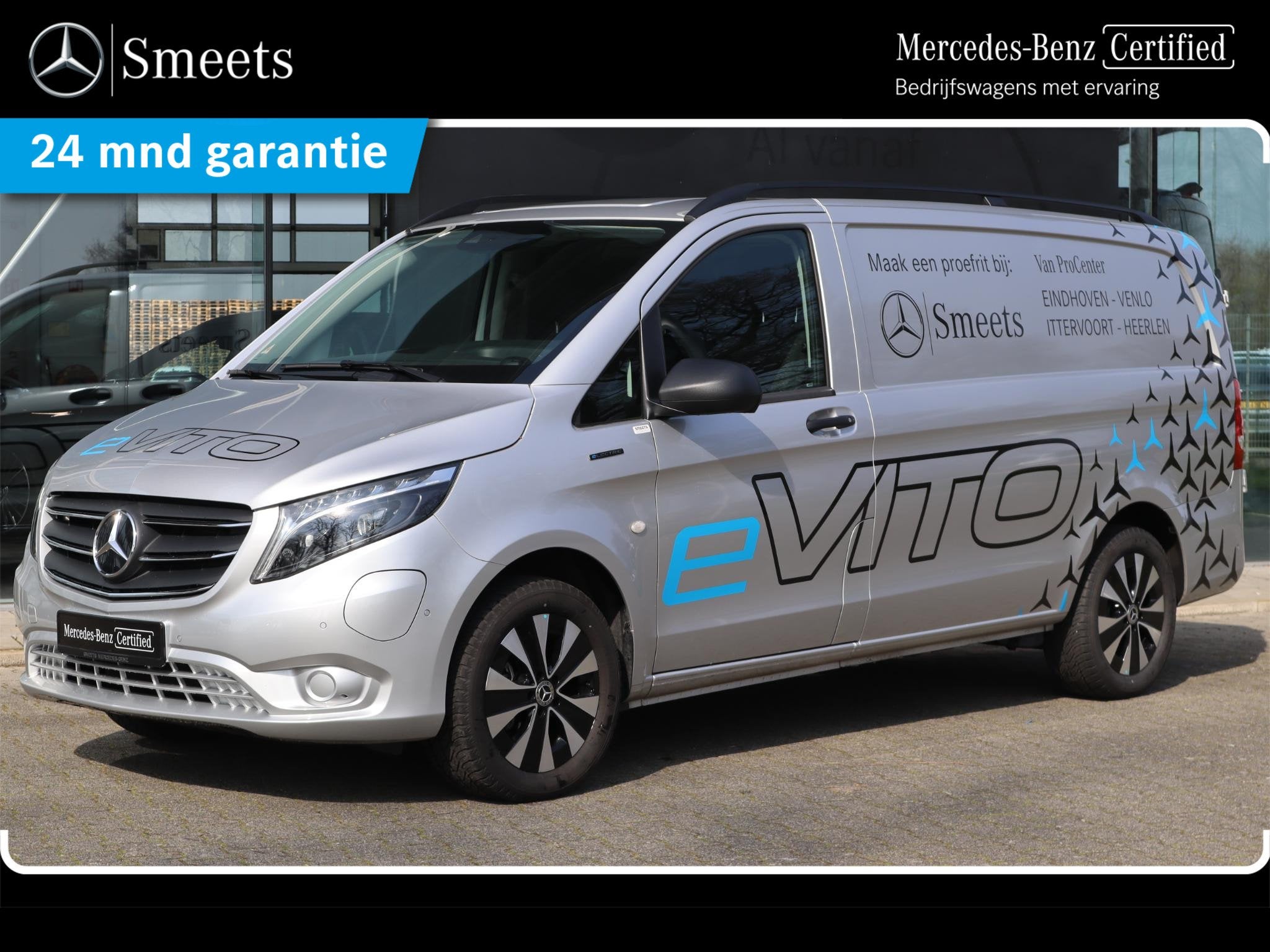 Mercedes-Benz eVito LANG 286km WLTP, Auto's, Bestelauto's, Stof, 116 pk, Te koop, 60 kWh