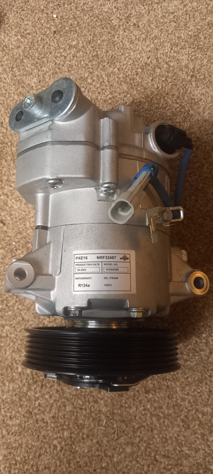 Airco compressor Opel PXE16 NRF32487 R134a, Auto-onderdelen, Ophalen of Verzenden, Nieuw, Universele onderdelen