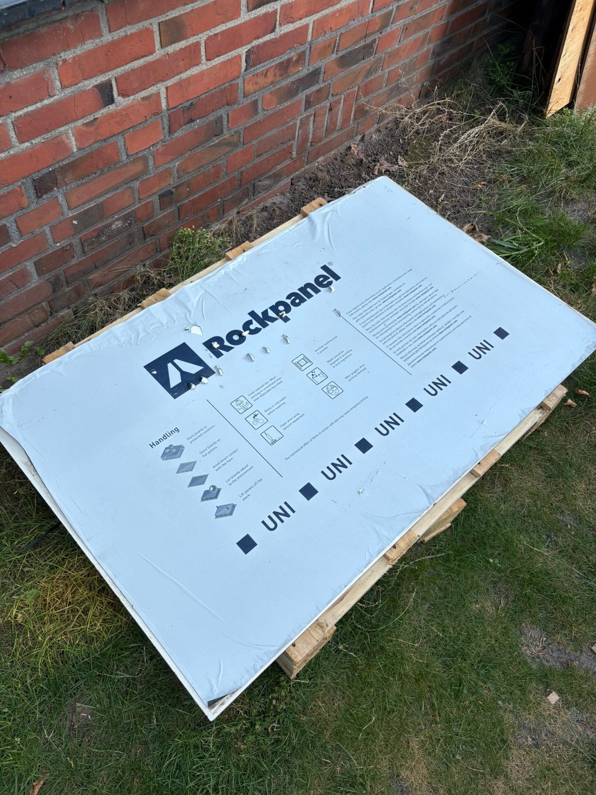 Partij rockpanel platen en stroken, Ophalen, Gebruikt