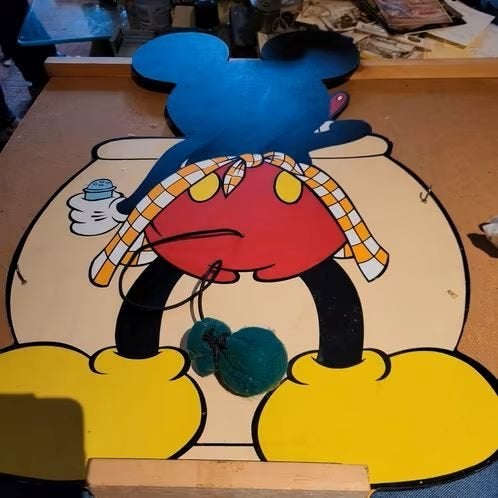 Mickey Mouse schrijfbord, Ophalen of Verzenden, Mickey Mouse, Zo goed als nieuw, Beeldje of Figuurtje