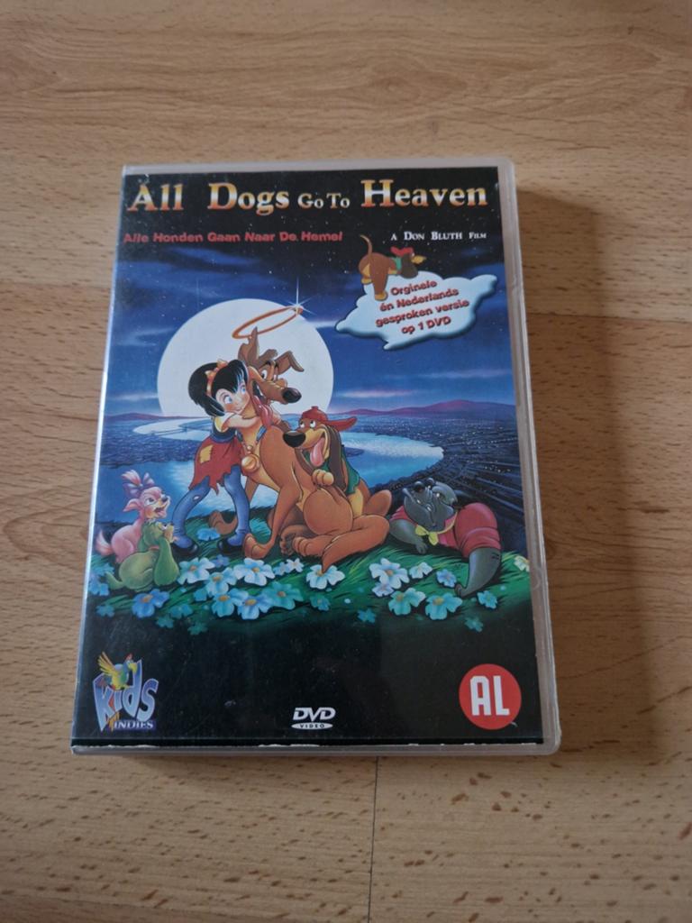 Dvd film all dogs go heaven alle honden hemel gaan animatie, Alle leeftijden, Ophalen of Verzenden, Zo goed als nieuw, Amerikaans