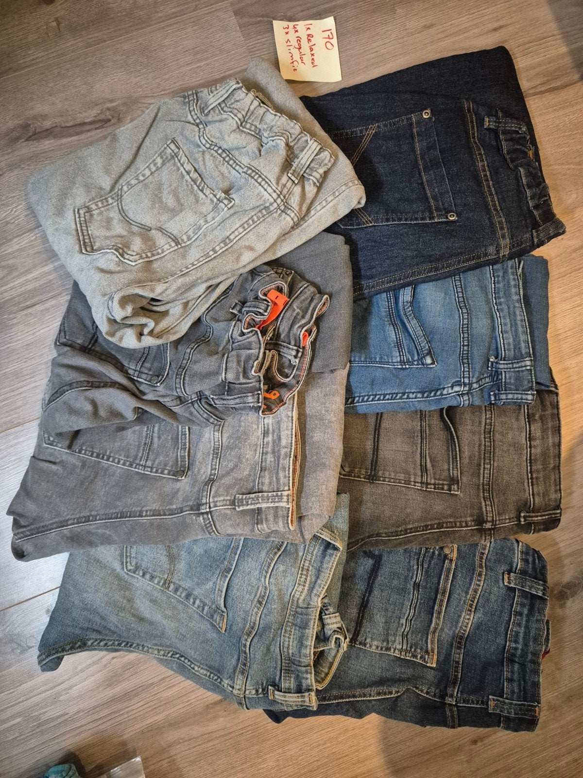 9x spikerbroek maat 170, Ophalen, Zo goed als nieuw, Jongen, Broek