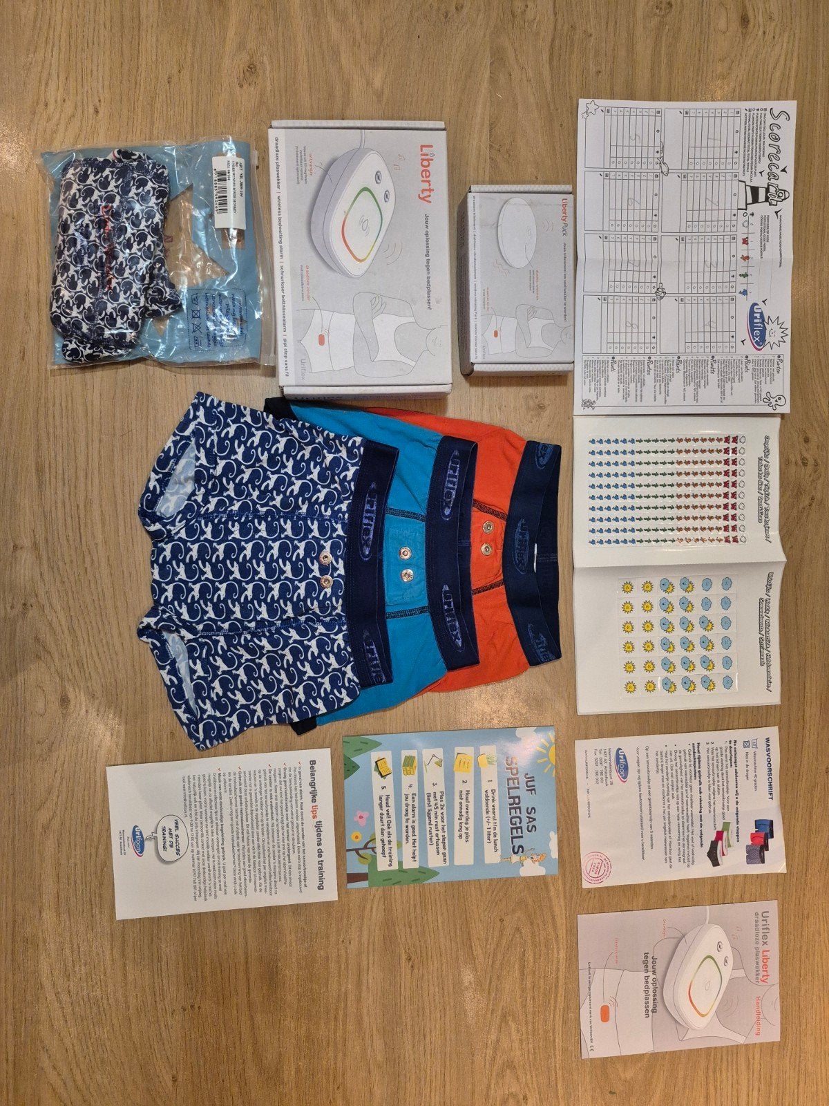 Plaswekker Uriflex Liberty compleet met 4 broekjes, Ophalen of Verzenden, Zo goed als nieuw