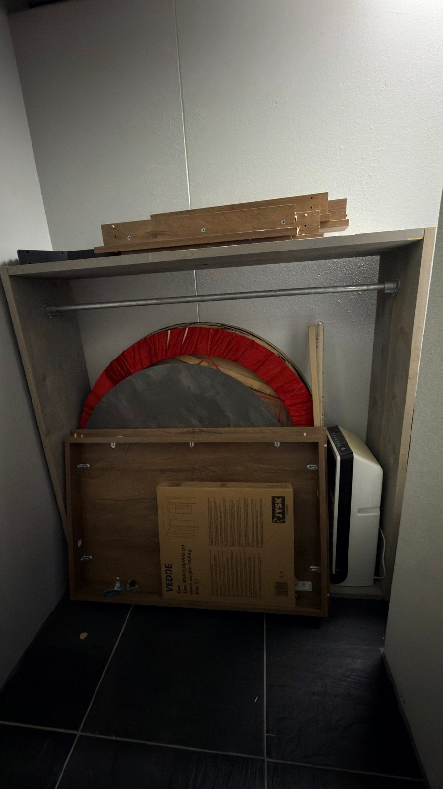 Kledingrek van Steigerhout, Ophalen, Gebruikt