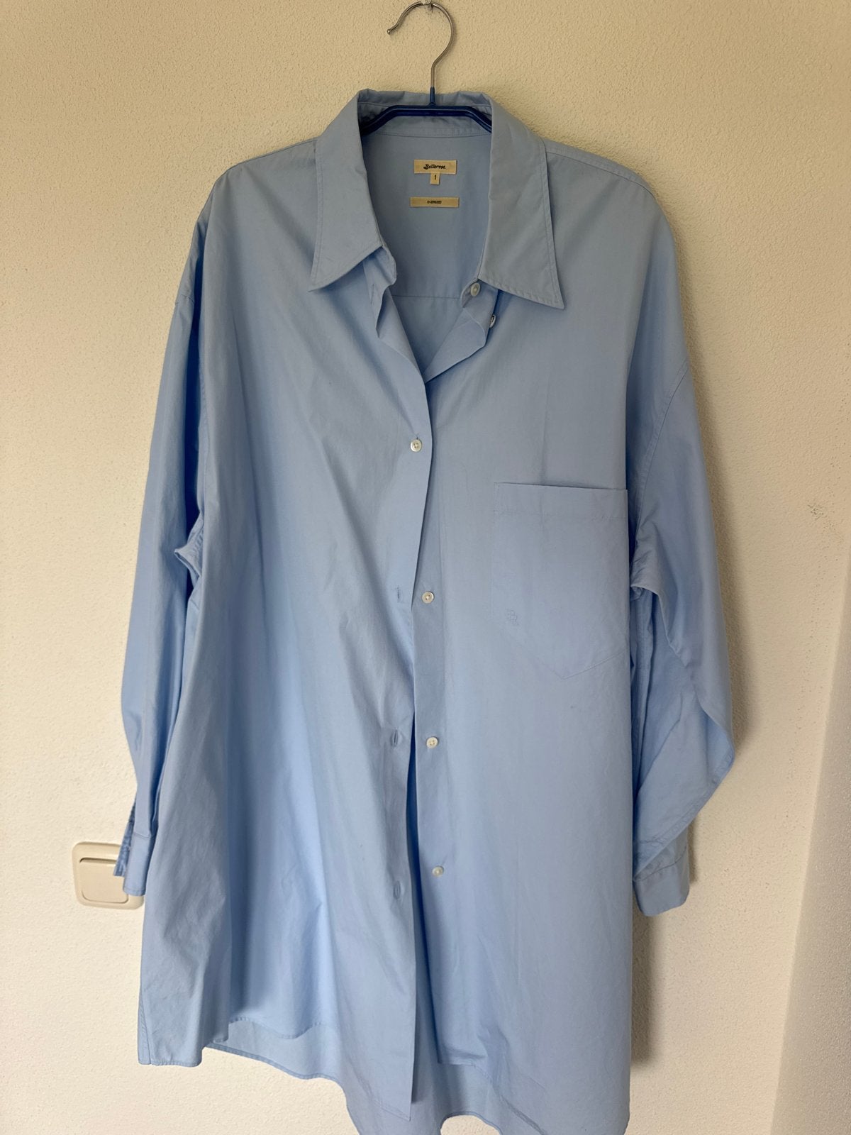 Bellerose Dames Blouse XXL - Lichtblauw Oversized, Ophalen of Verzenden, Zo goed als nieuw, Maat 46/48 (XL) of groter, Blauw