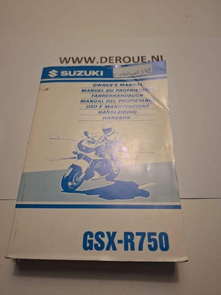 142 0WNERS MANUAL SUZUKI GSX-R750 1998 USED, Motoren, Handleidingen en Instructieboekjes, Ophalen of Verzenden, Suzuki