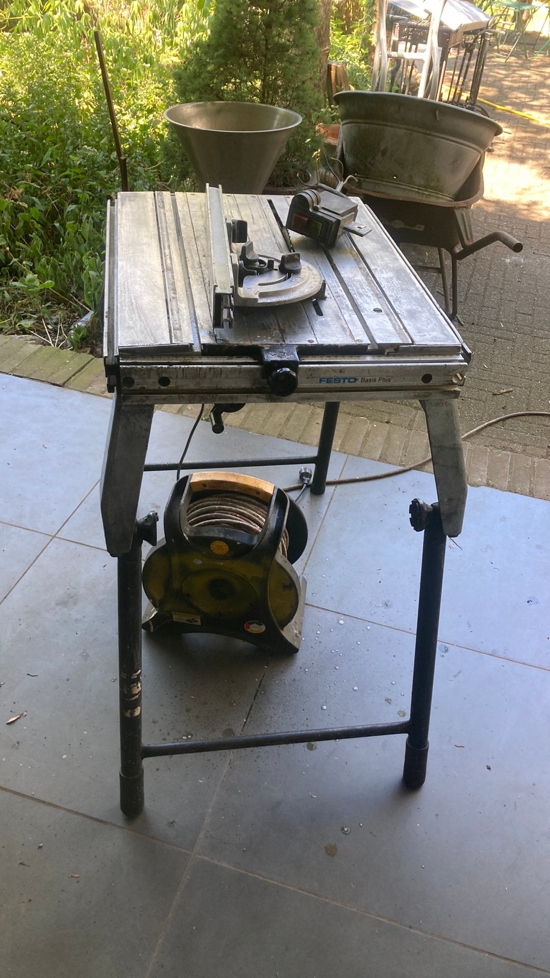 Festool zaagtafel basis plus met defecte schakekaar, Ophalen, Cirkelzaag, Zo goed als nieuw, 30 tot 70 mm