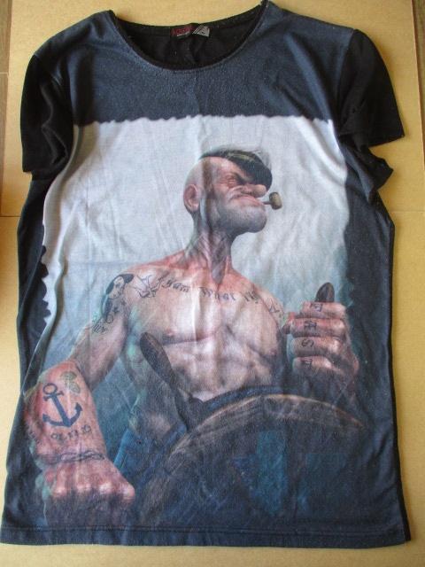 adv11010 popeye shirt 6, Verzamelen, Stripfiguren, Ophalen, Overige figuren, Gebruikt, Kleding
