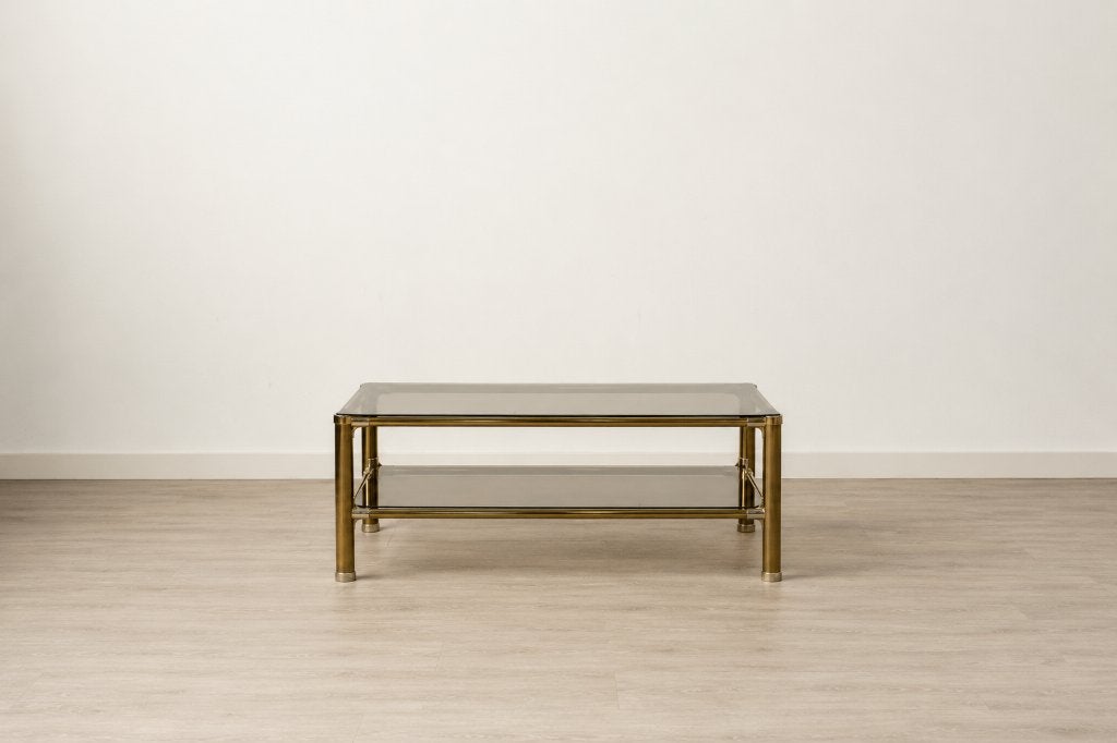 Prachtige vintage salontafel, Ophalen, Gebruikt, 100 tot 150 cm, Vintage