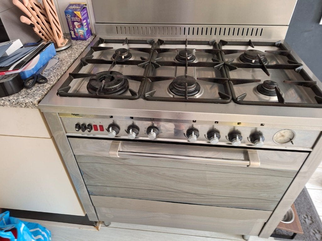Gasfornuis 6-pits Pelgrim, Ophalen, Gebruikt, 60 cm of meer, Gas