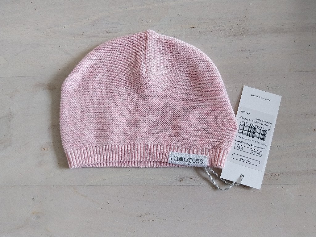 Noppies knitted mutsje licht roze 0-3 maanden NIEUW, Kinderen en Baby's, Babykleding | Mutsen, Sjaals en Wanten, Meisje, Nieuw