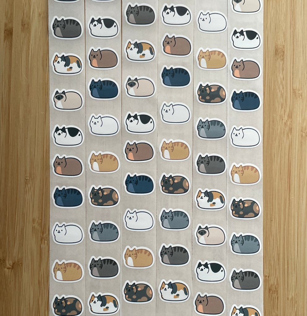 Katten sluitstickers, belonings 40 stickers, Verzenden, Nieuw, Meerdere stickers