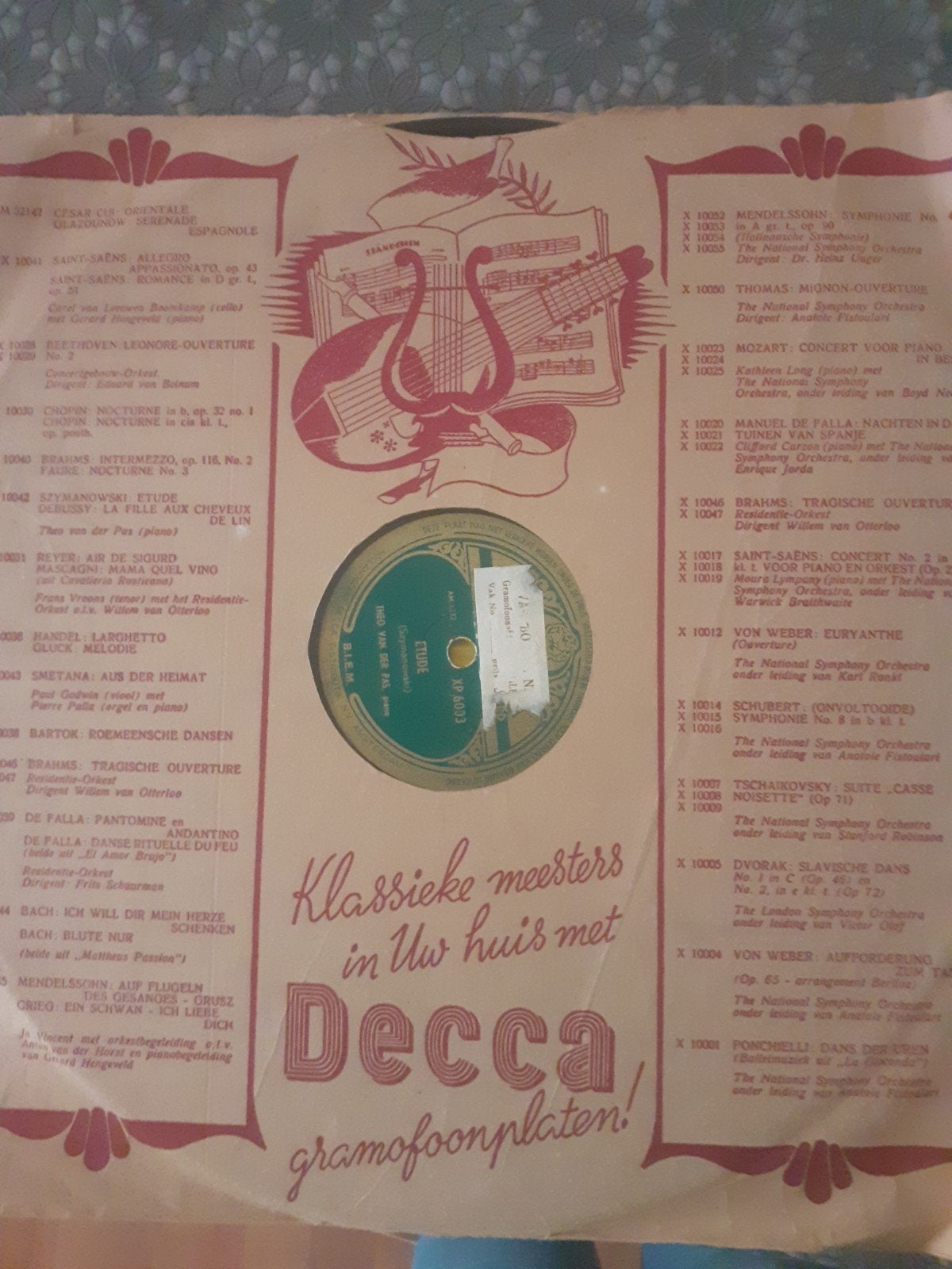 Diverse bakelieten LP'S, Overige formaten, Overige typen, Ophalen of Verzenden, Zo goed als nieuw