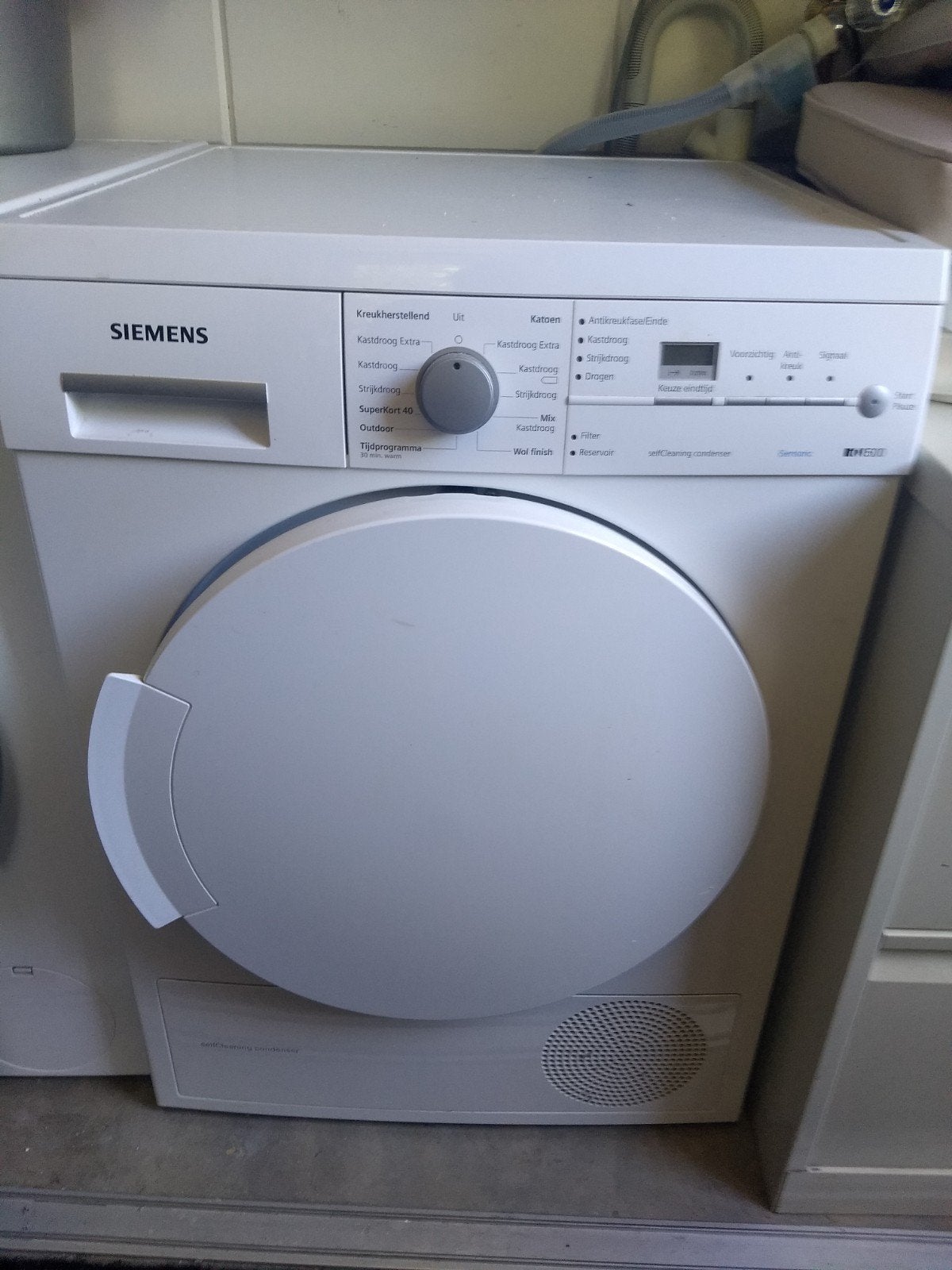 warmtepomp droger Siemens IQ500 wasdroger  A++, Ophalen, Energieklasse A of zuiniger, 6 tot 8 kg, Gebruikt