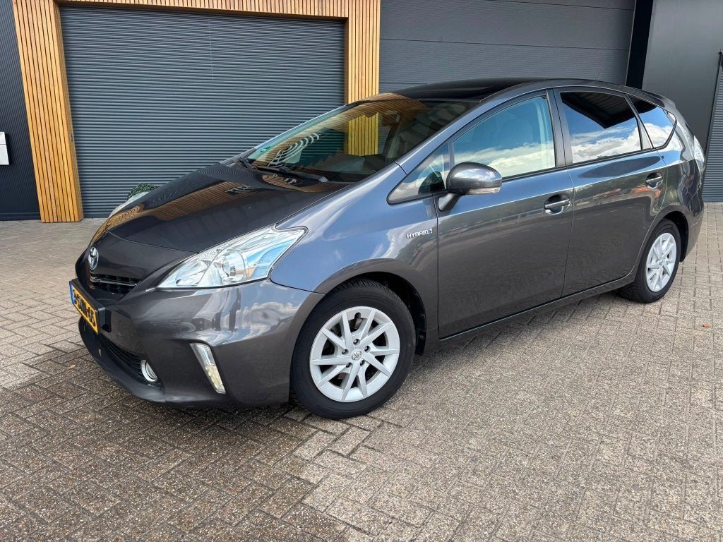 Toyota Prius Wagon 1.8 Full Hybrid 136PK Aut 95g 2013 Grijs, Auto's, Stof, Sound system, 4 cilinders, 7 stoelen