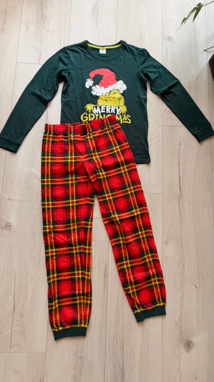 Grinch Kerst Pyjama Set - Maat 158/164, Ophalen of Verzenden, Nieuw, Maat 158
