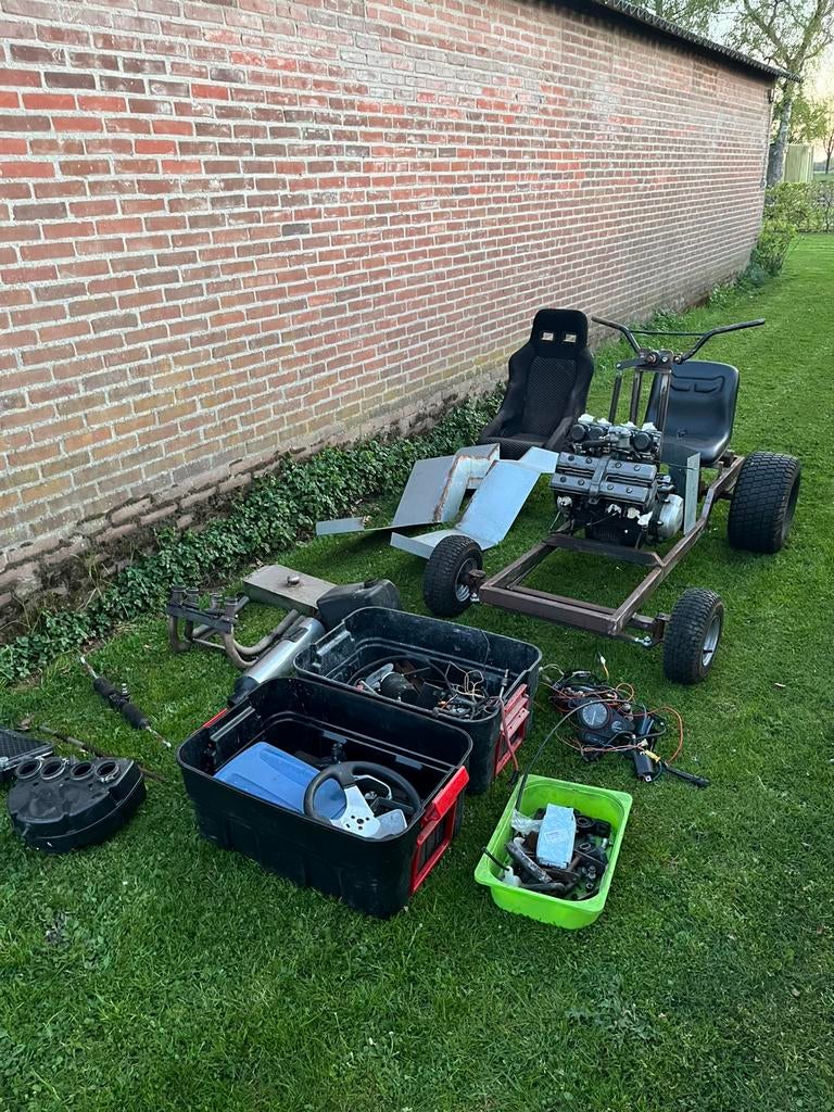 Race zitmaaier project 600cc Yamaha, Tuin en Terras, Zitmaaiers, Ophalen, Gebruikt