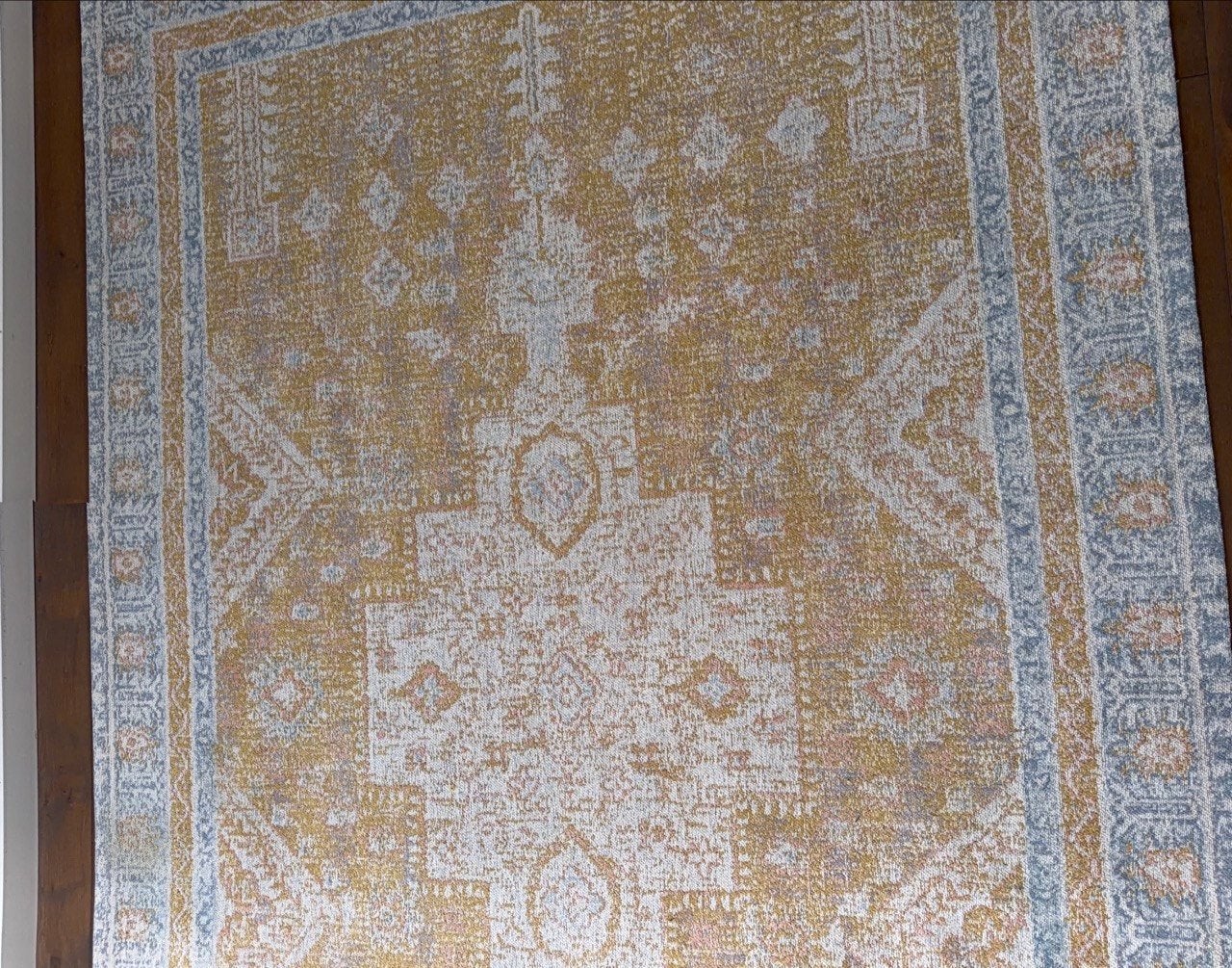 Foto 4 van Sissy-Boy vloerkleed – nieuw en ongebruikt – geel/blauw