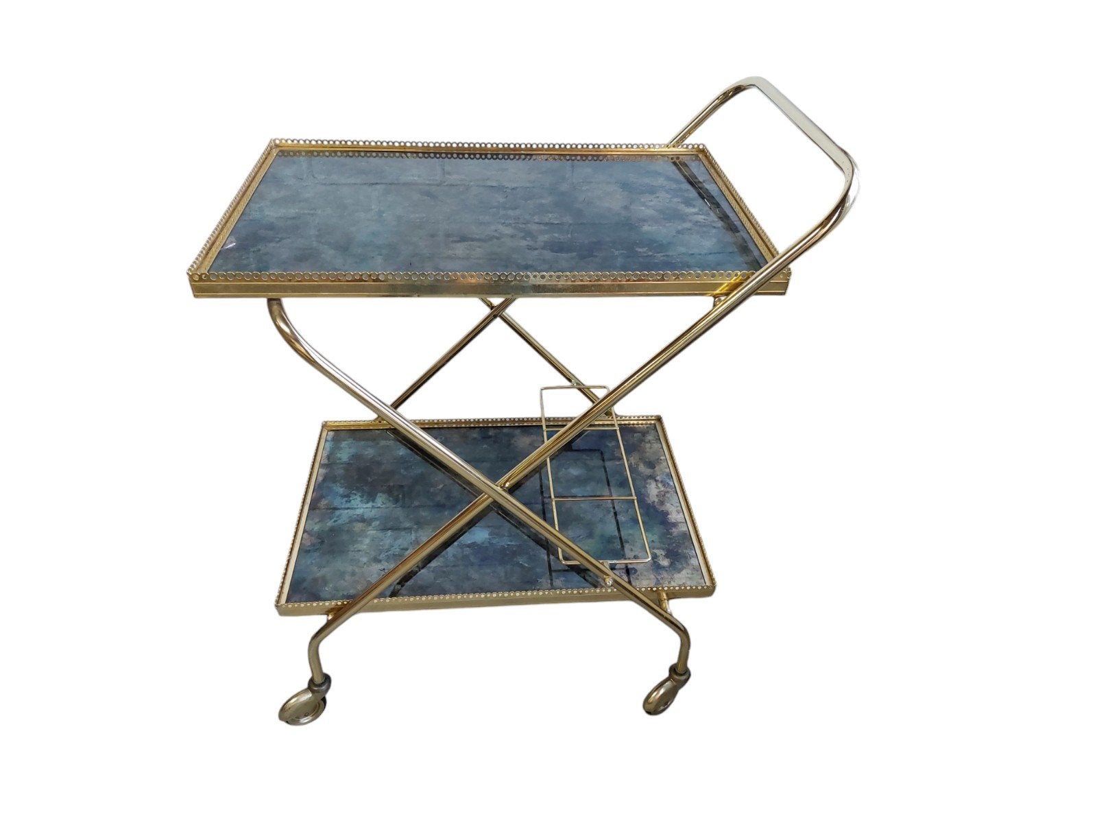Vintage trolley, barcart (Cesare Lacca?), Huis en Inrichting, Ophalen, Gebruikt, Onbekend, Onbekend
