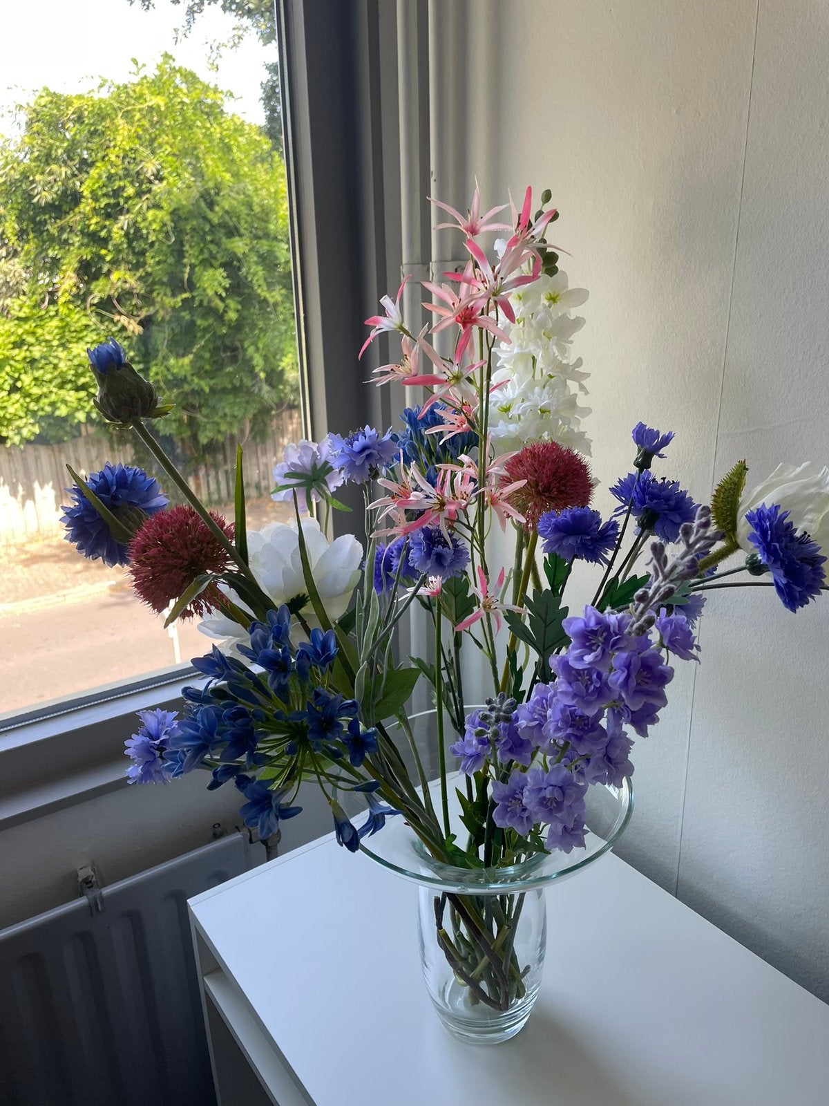 Boeket kunstbloemen meest Silka., Ophalen of Verzenden, Zo goed als nieuw