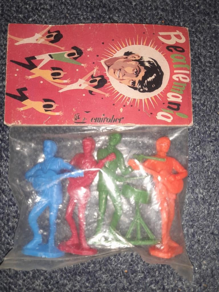 Vintage Beatles Figuurtjes - Beatlemania Emimober, Ophalen of Verzenden, Gebruikt