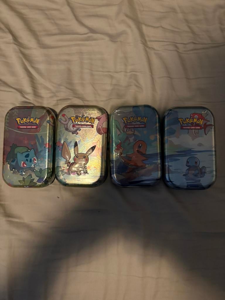 Pokémon TCG Kanto Power Mini Tin Bundle – 4x Sealed, Ophalen of Verzenden, Nieuw