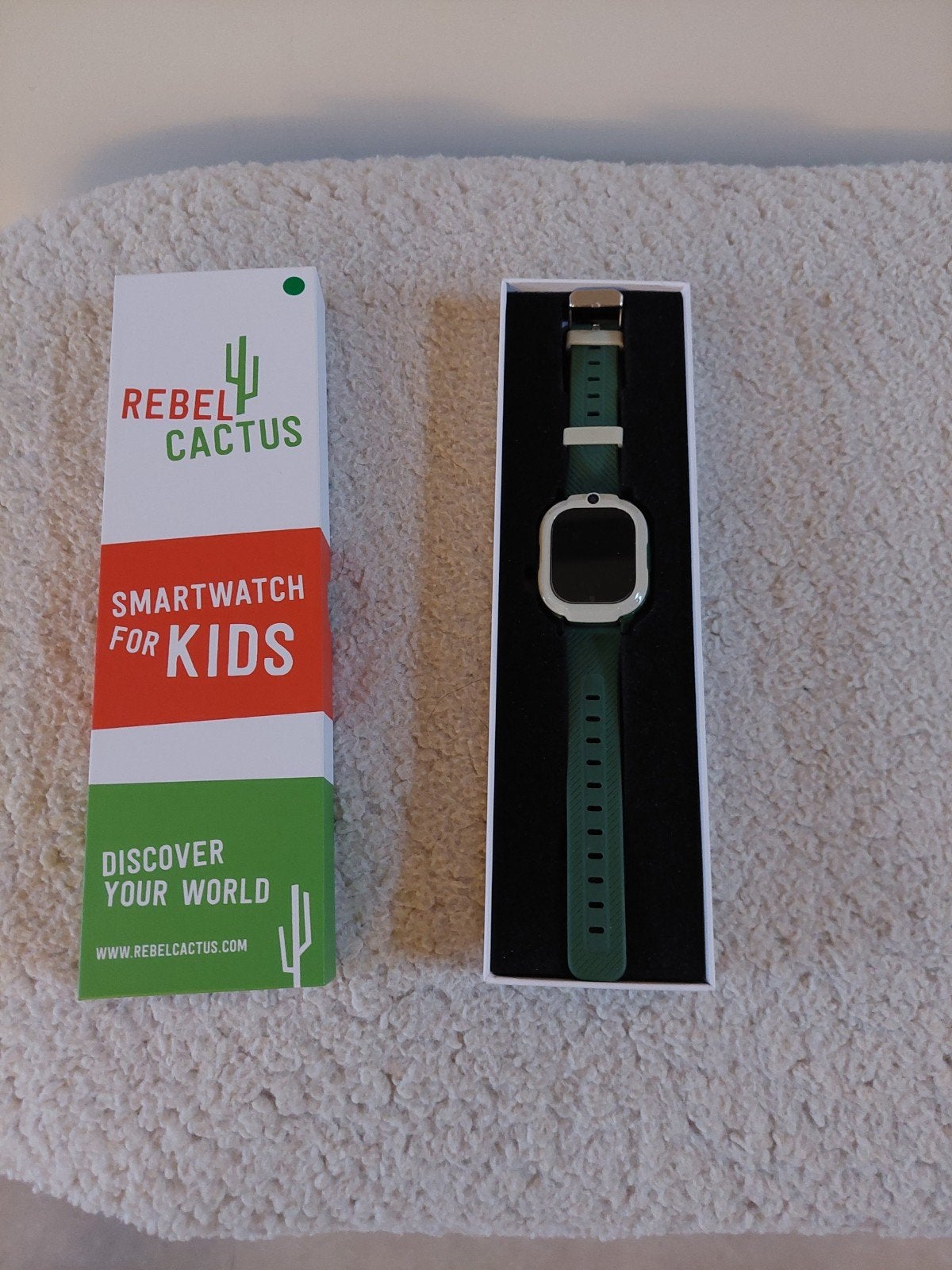 Rebel Cactus Smartwatch voor Kinderen - Defecte Bandjes, Ophalen of Verzenden, Gebruikt, Groen, Rebel Cactus