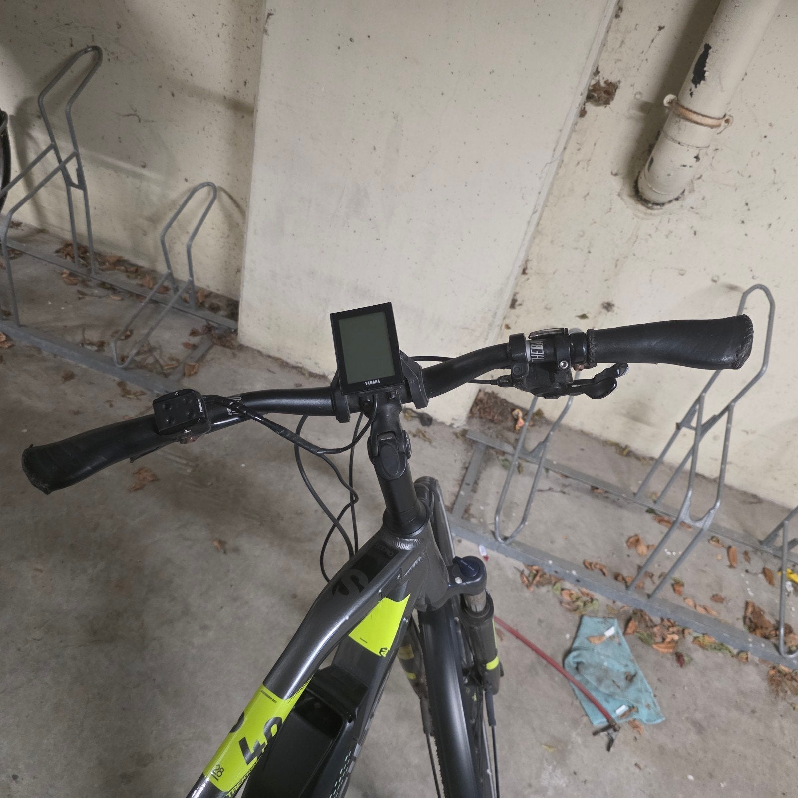Haibike SDuro Trekking 4.0 E-bike, antraciet / limoengroen, Gebruikt, 51 tot 55 cm, 50 km per accu of meer, Ophalen