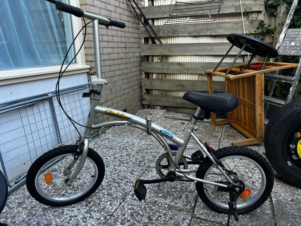 Citybike opvouwbare fiets - ideaal voor woon-werkverkeer, Overige merken, Gebruikt, Velgrem, 16 tot 18 inch