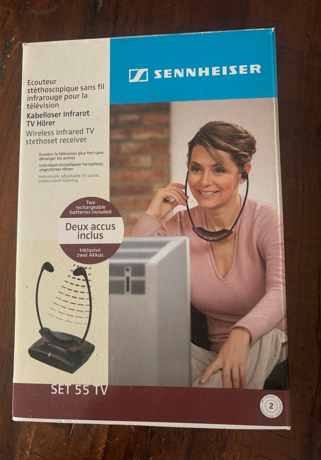Sennheiser Set 55 TV draadloze infrarood hoofdtelefoon, Ophalen, Sennheiser, Zo goed als nieuw, Over-ear