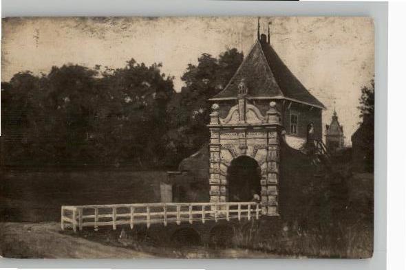 Schoonhoven De Veerpoort FOTOKAART Cor de Gruyter st 1944, Verzamelen, Ansichtkaarten | Nederland, Verzenden, 1940 tot 1960, Gelopen
