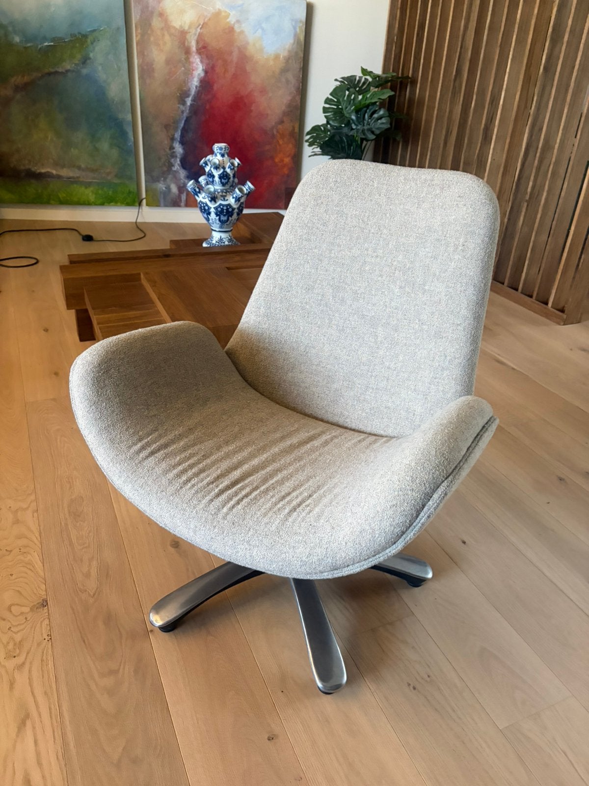 Fauteuil Heemskerk uit Bijenkorf collectie, Huis en Inrichting, Ophalen, Minder dan 75 cm, Zo goed als nieuw, 50 tot 75 cm