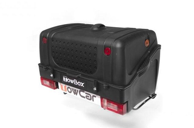 Te huur: Trekhaakbox (Towbox V1) 280 liter (trekhaakkoffer), Ophalen, Zo goed als nieuw