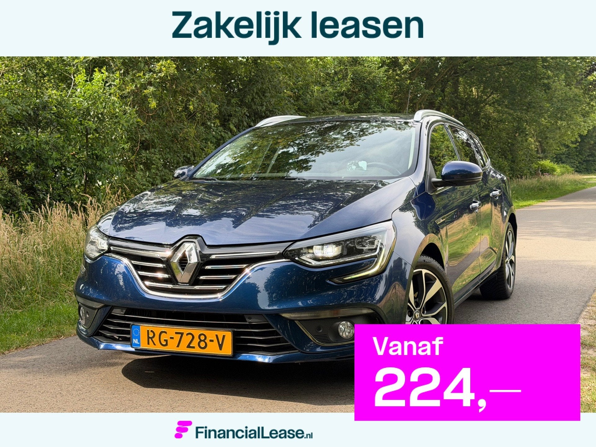 Renault Mégane Estate 1.6 TCe GT | Automaat+Massage stoelen, 1618 cc, Gebruikt, 4 cilinders, Blauw