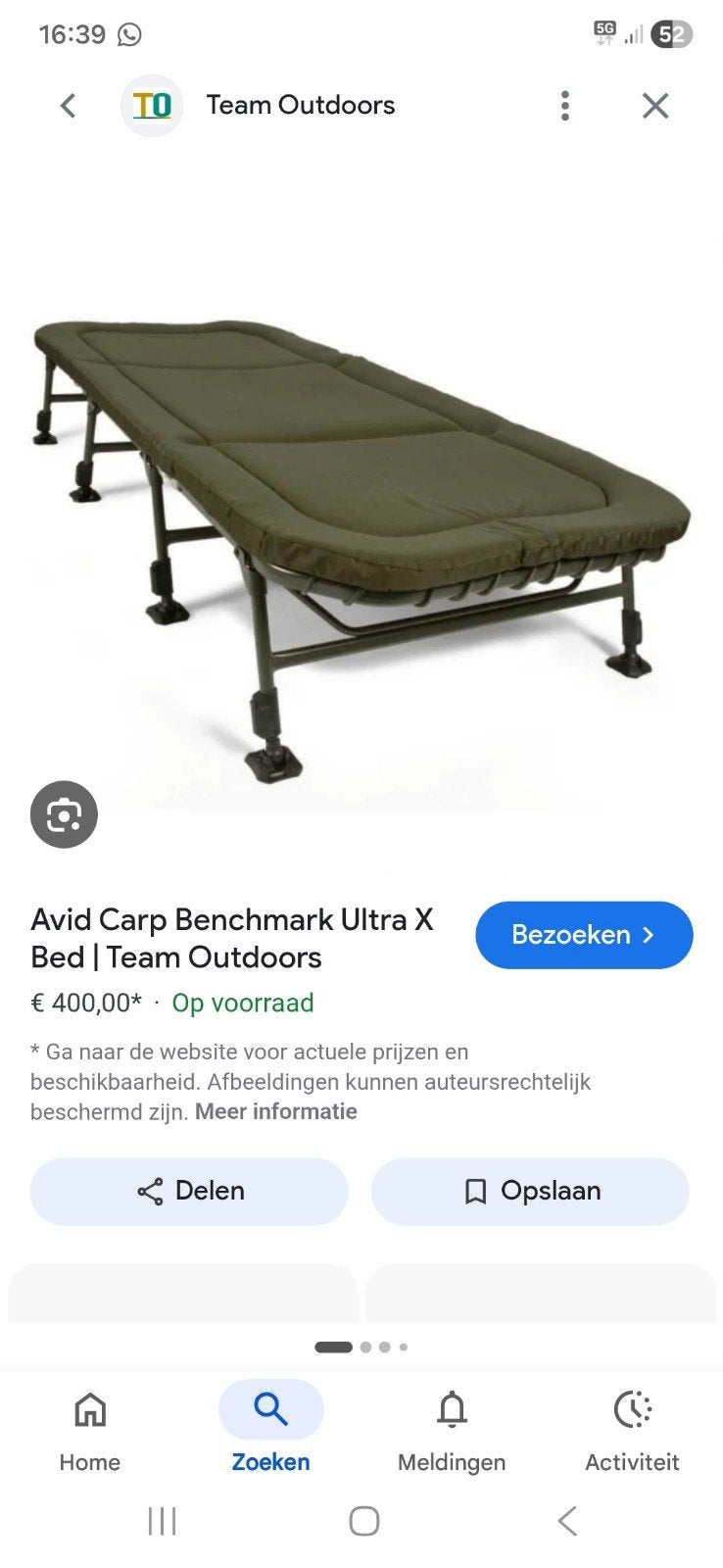 Avid stretcher breed, Watersport en Boten, Ophalen of Verzenden, Zo goed als nieuw, Overige typen