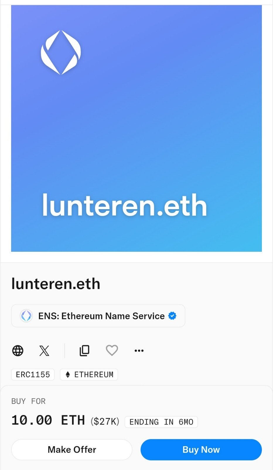 Lunteren.eth - ENS - domein naam op Ethereum, Ophalen of Verzenden