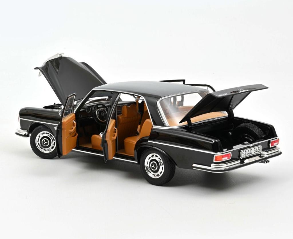 MERCEDES BENZ 280 SE '68 ZWART schaal 1/18 NOREV ref: 183762, Verzenden, Nieuw, Auto, Norev