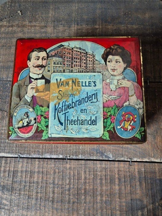 van nelle's koffiebranderij en theehandel blik, Ophalen of Verzenden, Gebruikt, Koffie, Van Nelle