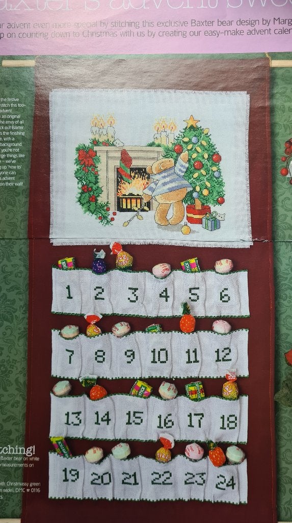Baxter beer advent kalender Kerst borduurpatroon, Ophalen, Nieuw, Handborduren, Patroon