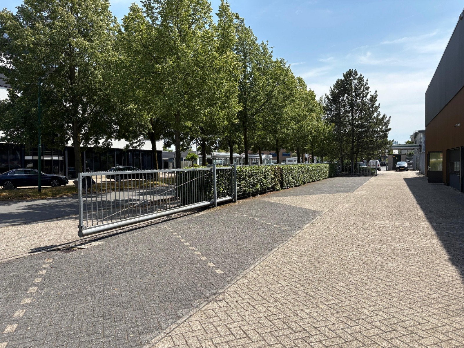 Gegalvaniseerd hekwerk incl. schuifpoort en 2 draaipoorten, Ophalen, Met poort, Gebruikt, Spijlenhekwerk