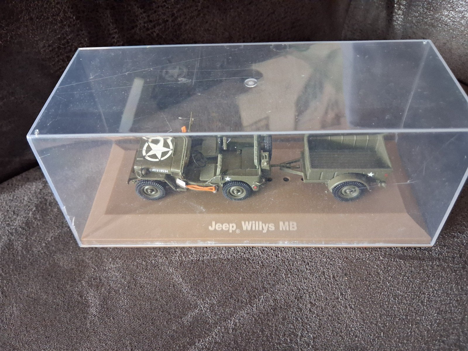 Jeep Willys MB met aanhanger - Modelauto, Overige merken, Auto, 1:32 tot 1:50, Ophalen of Verzenden
