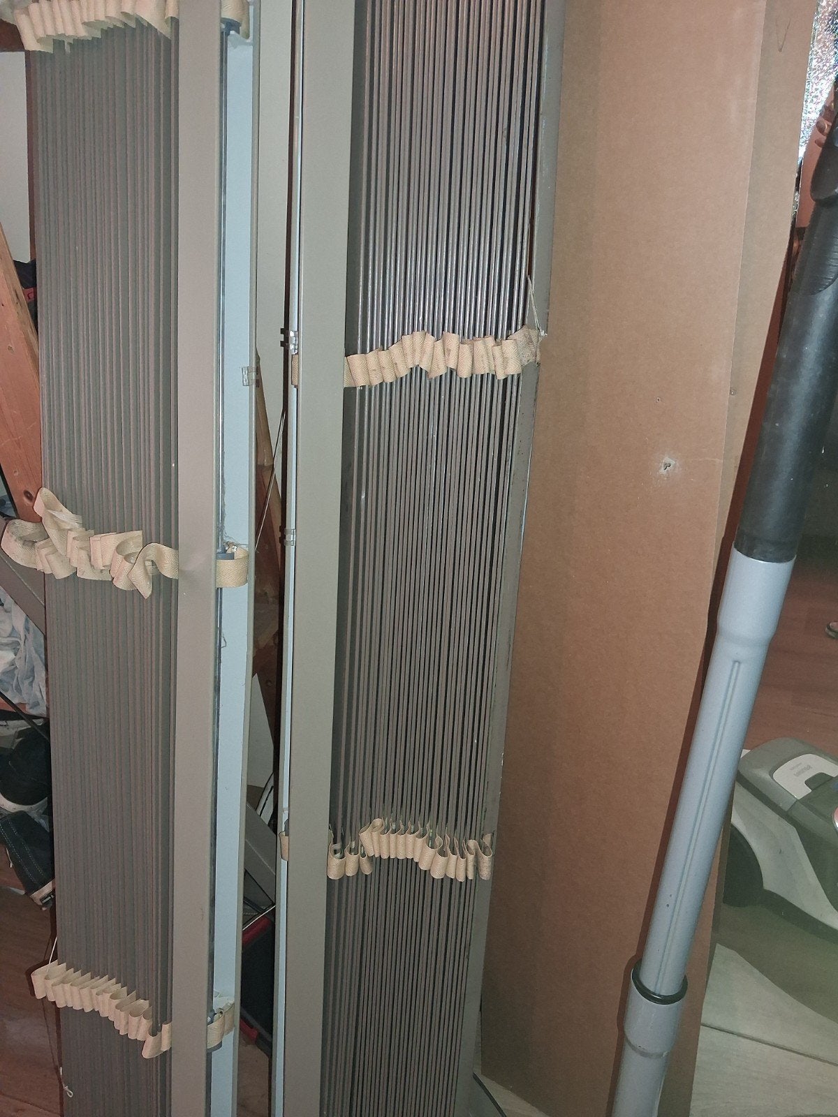 Lamellen voor verticale jaloezieën - Grijs, Gebruikt, 100 tot 150 cm, 200 cm of meer, Ophalen of Verzenden