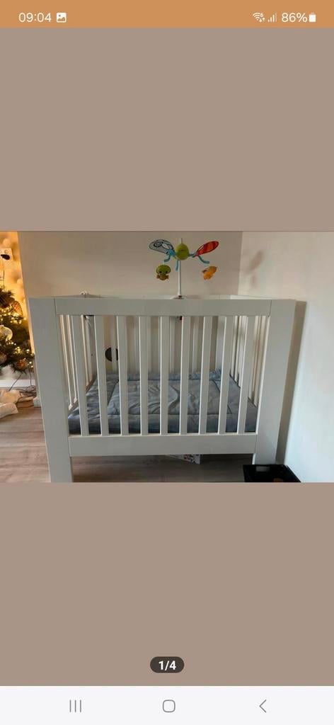 Witte rechthoekige box, Kinderen en Baby's, Boxen, Ophalen, Gebruikt, Rechthoekig, In hoogte verstelbaar