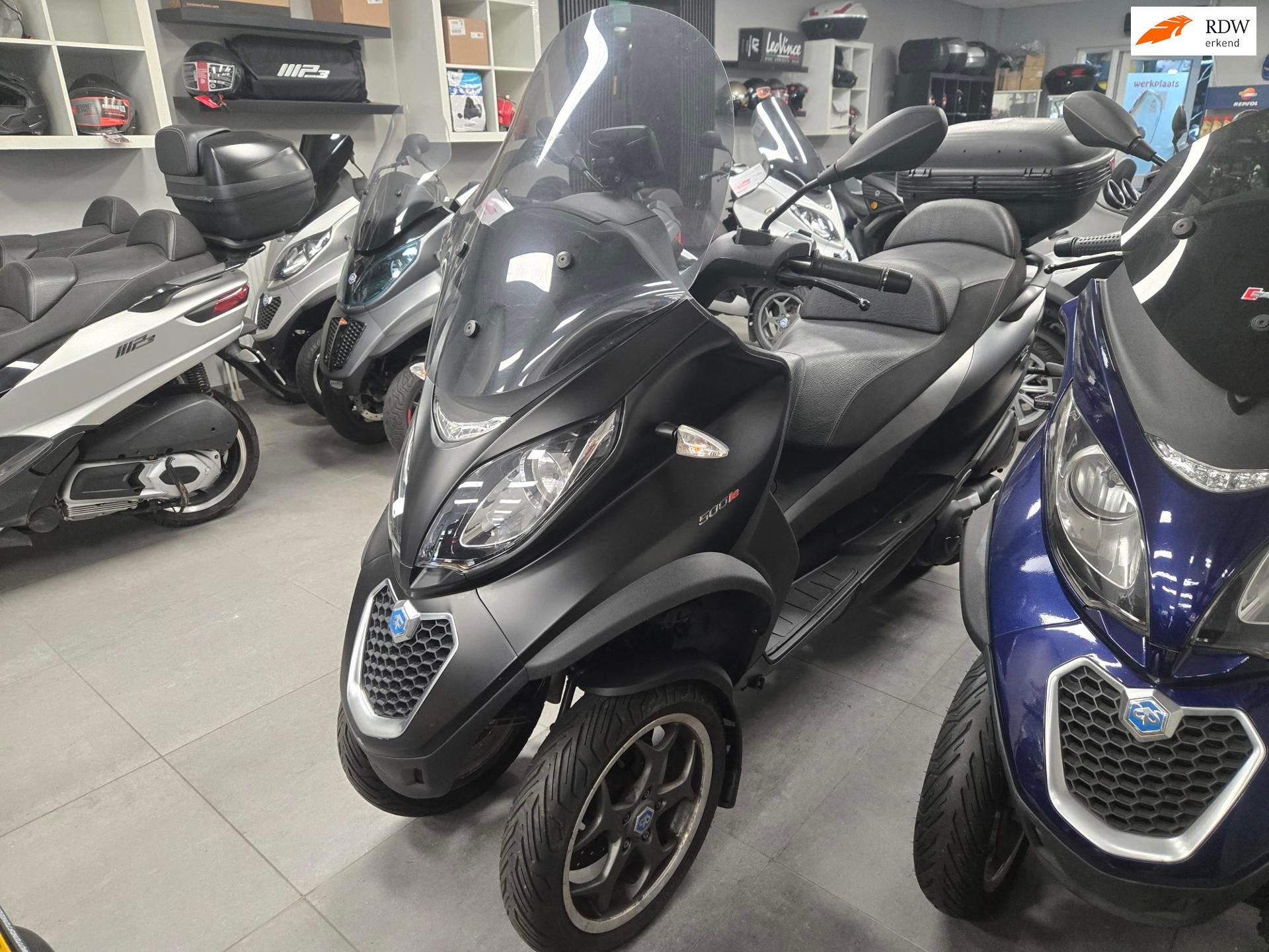 Piaggio MP3 500 ABS ASR SPORT 2018 RIJKLAAR, Motoren, Bedrijf, Gebruikt, Overig