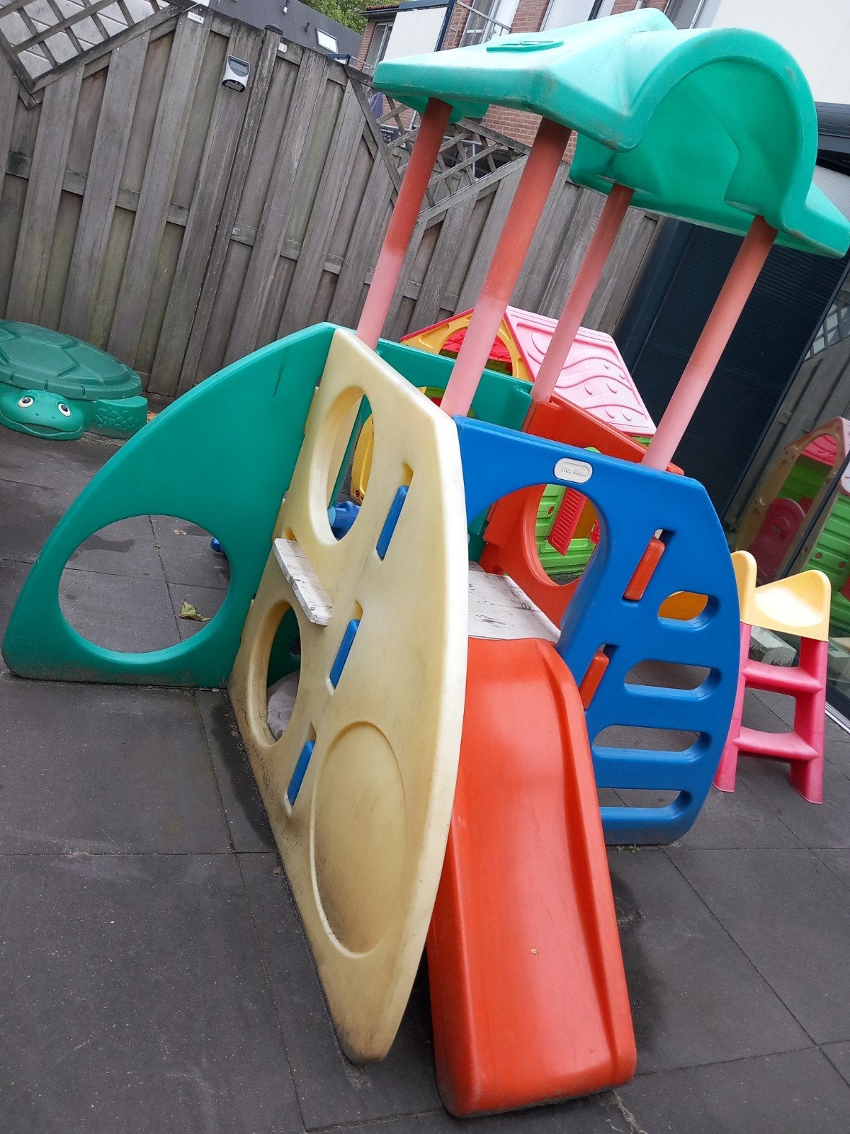 Little Tikes Klimtoestel met Glijbaan en Klimwand, Ophalen, Gebruikt, Klimwand