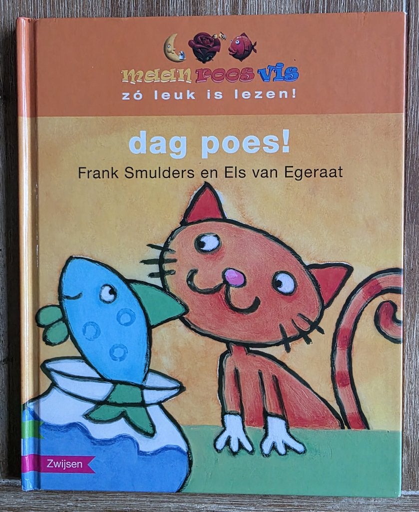 Maan Roos Vis - dag poes - AVI M3 - Groep 3, Ophalen of Verzenden, Zo goed als nieuw, Frank Smulders, Fictie algemeen