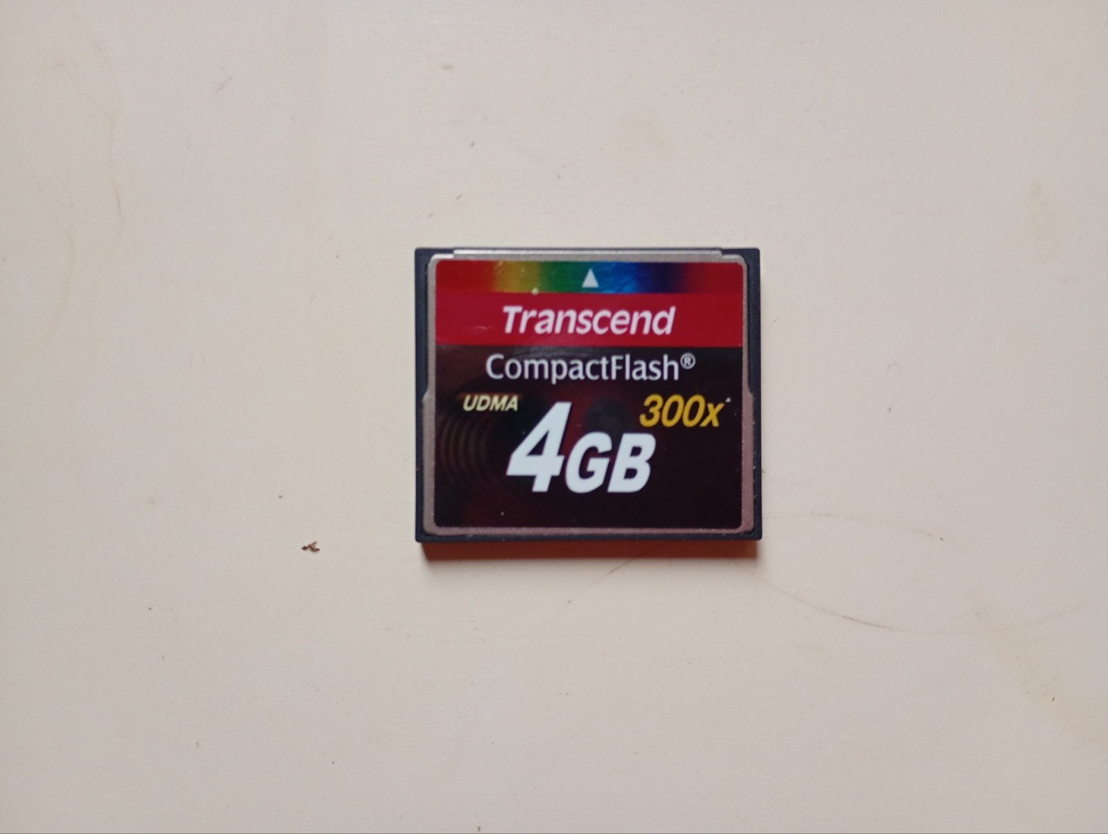 1x CompactFlash Transcend 4GB  300x, Audio, Tv en Foto, Ophalen of Verzenden, Zo goed als nieuw, 4 GB, Fotocamera